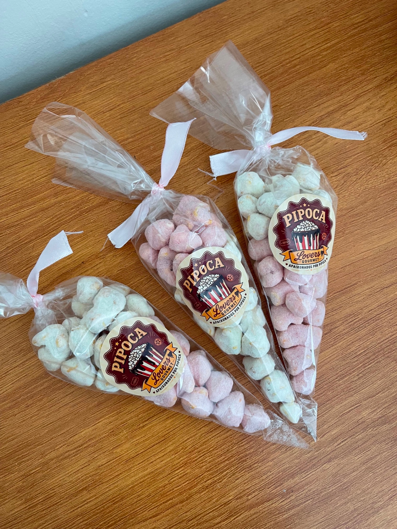 Pipoca trufada no cone da Pipoca Lovers Gourmet